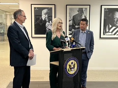 Cheryl Osborn at Press Conference