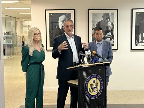 Robert Farnsworth at Press Conference