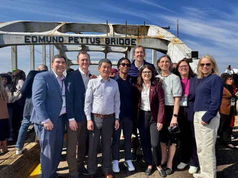 Rep. Min on Edmund Pettus Bridge