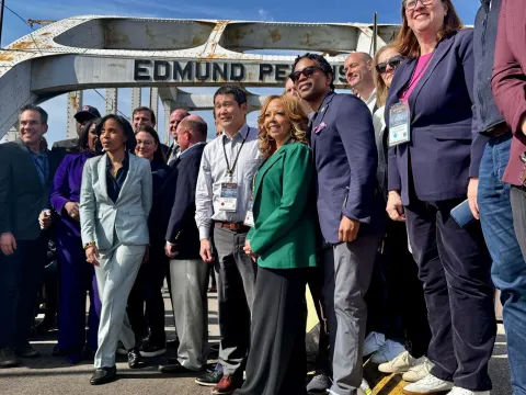 Rep. Min on Edmund Pettus Bridge